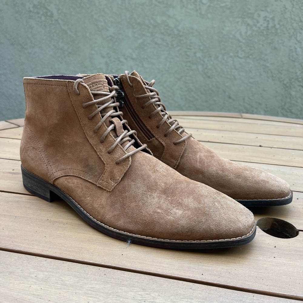 Men’s chukka boots with zipper